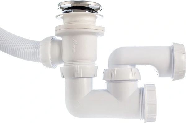 слив-перелив для ванны wirquin 30718585 52 мм, клик-клак, хром