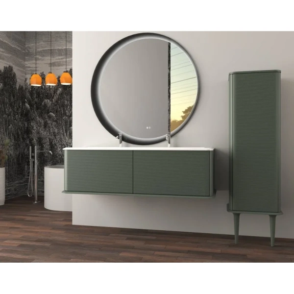 пенал cezares idra 55818 подвесной l/r, verde opaco
