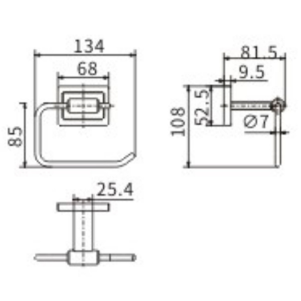 Держатель туалетной бумаги CeramaLux Gamma 12307A Хром