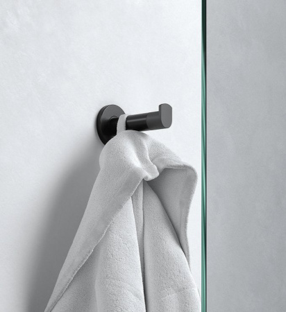 крючок с упором для дверцы keuco plan 14911 370000 черный матовый