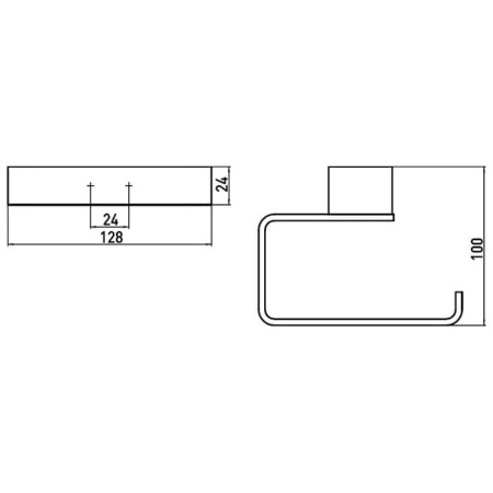держатель туалетной бумаги emco loft 0500 016 01 нержавеющая сталь