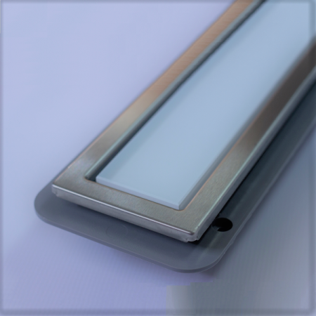 душевой канал 650 мм pestan confluo premium white glass line 13000283