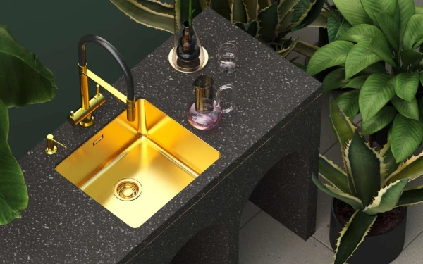 мойка кухонная omoikiri tadzava 49-u/i светлое золото