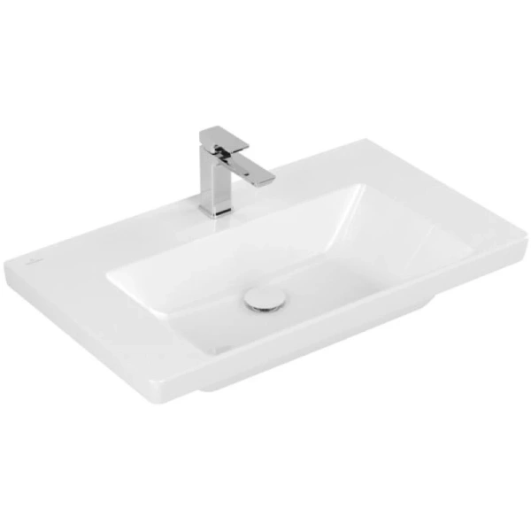 раковина 80x47 см villeroy & boch subway 3.0 4a708101