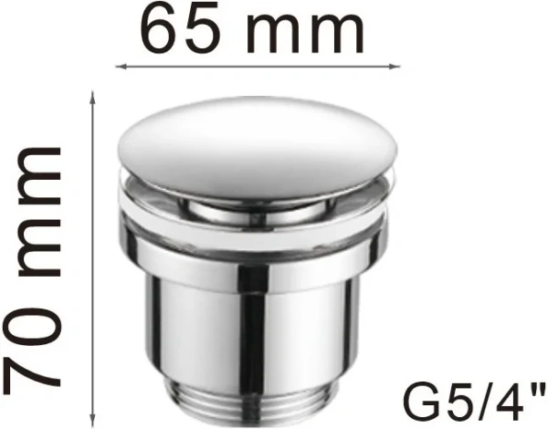 донный клапан haiba hb64 клик клак, хром