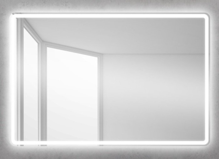 Зеркало BelBagno SPC-MAR-600-800-LED-TCH-RAD с подсветкой с сенсорным выключателем с bluetooth с термометром с радио