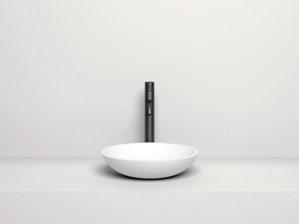 накладная раковина в ванную salini callista 105 1101205sg/sm, 37 x 37 см, из материала solix, глянцевая или матовая, белая