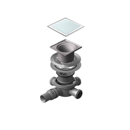 трап для душа pestan confluo standard 15x15 white glass 2 13000095