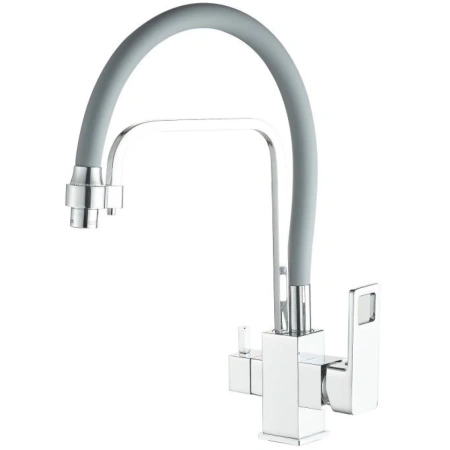 Смеситель для кухни Haiba HB76615 цвет хром \ cерый