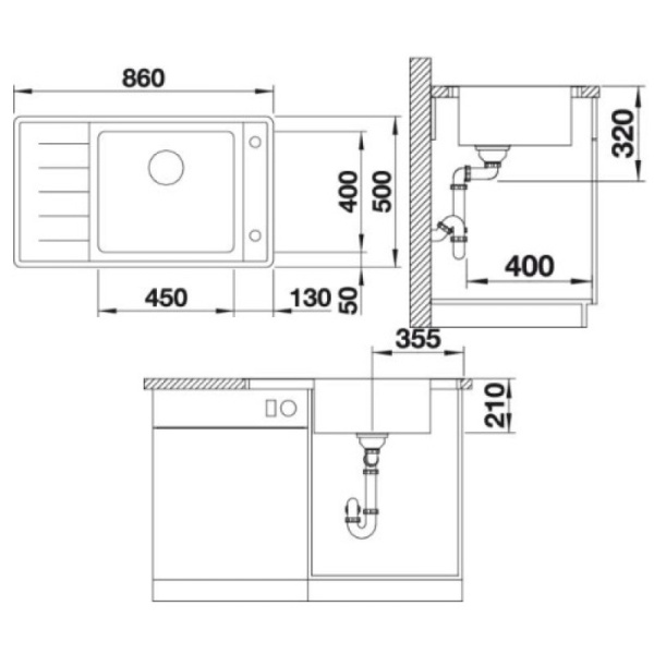 кухонная мойка blanco andano xl 6s-if compact infino зеркальная полированная сталь 523001