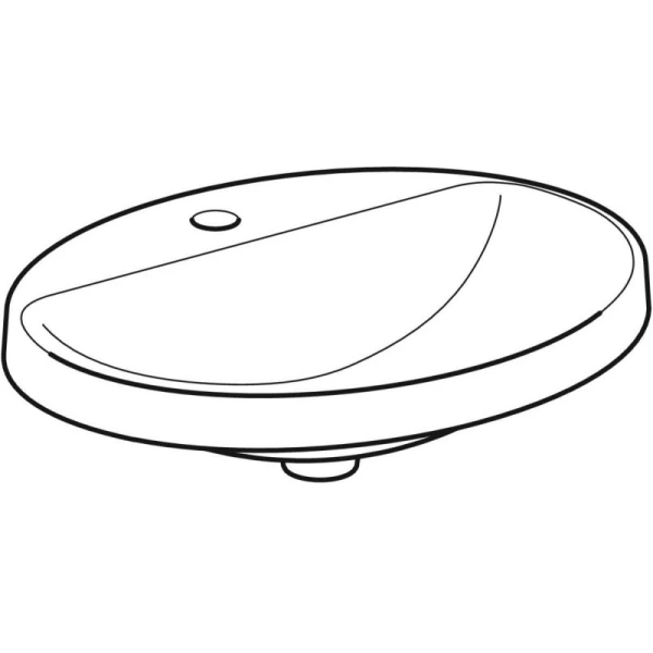 раковина встраиваемая 60 см geberit variform 500.726.01.2