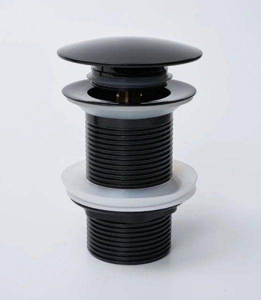 донный клапан gid minucia g-54bl для раковины, без перелива, глянцевый черный