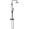Душевая система Damixa Scandinavian Pure 936750300 с термостатом, черный матовый