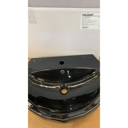 раковина накладная bewash bekinger 87601106 60 см черная