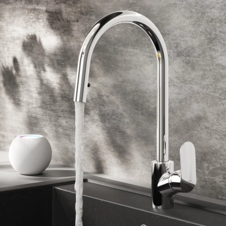 смеситель для кухни am.pm like f8012000, цвет хром