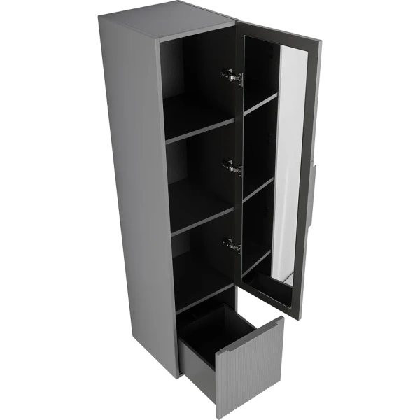 шкаф-пенал 35х150 cezares plisse premium 55509, цвет plisse grigio nuvola