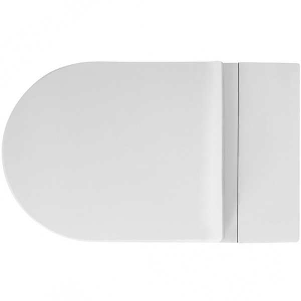 унитаз подвесной abber bequem ac1105p с импульсным смывом, с сиденьем микролифт, цвет белый