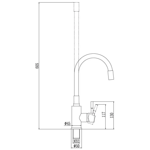 смеситель для кухни savol s-sus6002-02