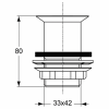 донный клапан для раковины ideal standard d5852aa