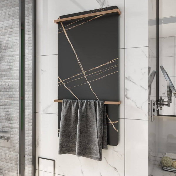 полотенцесушитель электрический black & white n-389 43x6x81 см