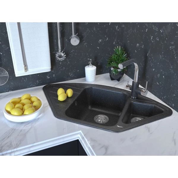 смеситель для кухни с фильтром paulmark essen es213011-blcr + h851p00