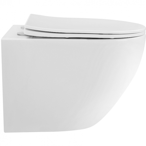 унитаз abber bequem ac1100t подвесной, с сиденьем микролифт, смыв торнадо, цвет белый