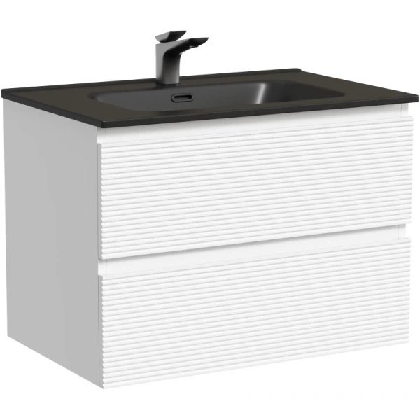 тумба под раковину sancos folk fl70w 69 см, подвесная, белый матовый