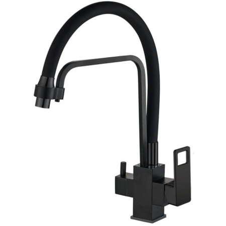 Смеситель для кухни Haiba HB76615-7 черный матовый