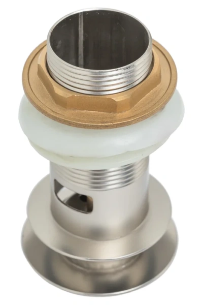 донный клапан allen brau priority round 5.31023-bn для раковины, с переливом, брашированный никель