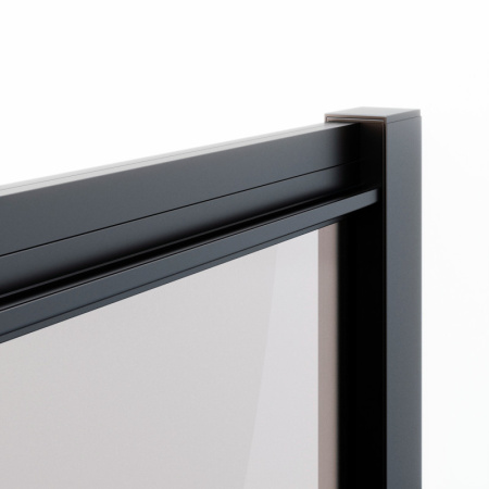 душевой уголок ambassador forsa 120х110 17021218ab-110ab профиль черный, стекло прозрачное