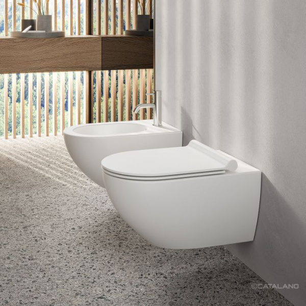 биде catalano sfera 1bsf54bm подвесное, с 1 отв., 54x35 см, белый матовый