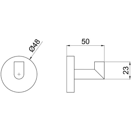 крючок для полотенец allen brau priority 6.31001-00 хром