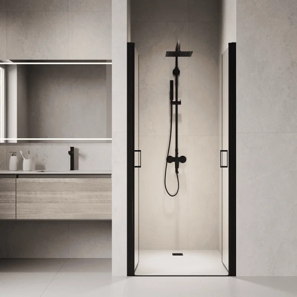 душевая дверь в нишу rgw passage pa-104-b 120 см, профиль черный, стекло прозрачное душевая дверь в нишу rgw passage pa-104-b 120 см, профиль черный, стекло прозрачное