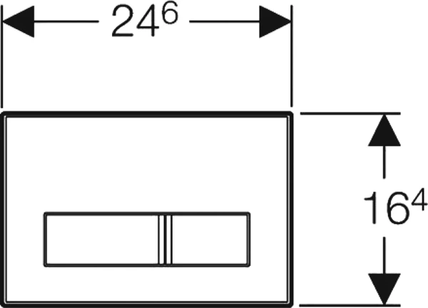 кнопка смыва для инсталляции vincea vfp-002gm для унитаза, пластик, цвет вороненая сталь