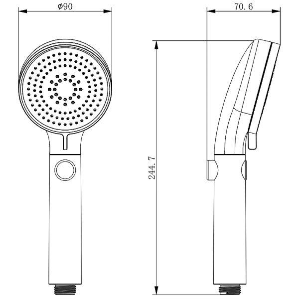ручной душ lemark lm0818cw хром белый