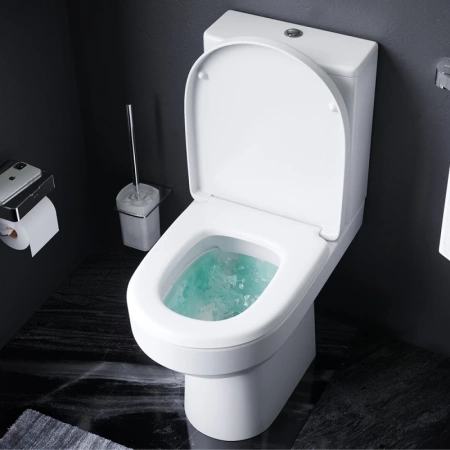 унитаз напольный am.pm spirit v2.0 c708600wh с бачком, без сиденья, цвет белый.