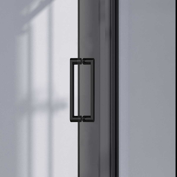 душевая дверь vincea como-n 140 vds-4cn140cgb профиль черный, стекло тонированное