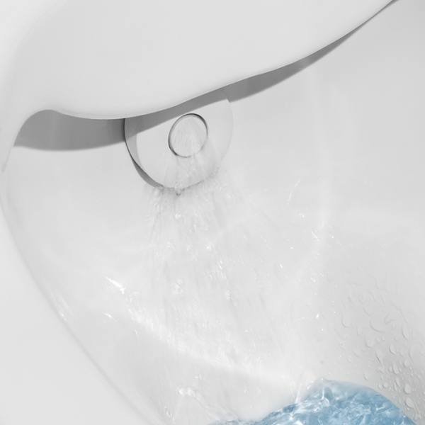 laufen cleanet navia унитаз-биде подвесной 58х37х38см, безободковый в комплекте с сиденьем, микролифт, цвет: белый матовый