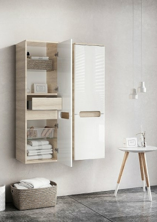 шкаф пенал ravak sb classic 35 r x000000942 подвесной латте белый