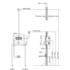 душевой комплект 315х210 мм vincea vsfw-433t1ch