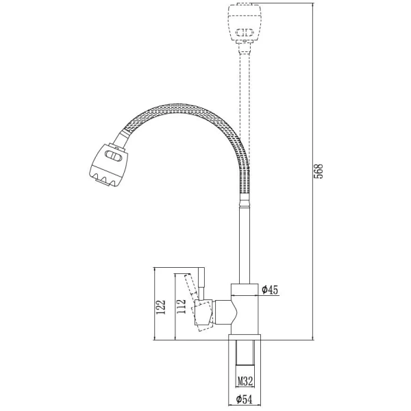 смеситель для кухни savol s-sus3002-1