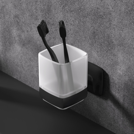 комплект мебели для ванной am.pm gem 75 bk90gn подвесной черный матовый со смесителем для раковины и аксессуарами