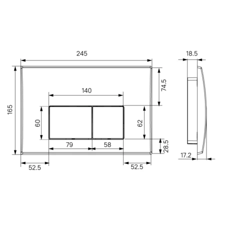 система инсталляции для унитазов iddis optima home oph00mbi32k с кнопкой смыва, черная