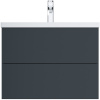 Тумба под раковину AM.PM Gem 75 M90FHX07522GM подвесная Графит матовый
