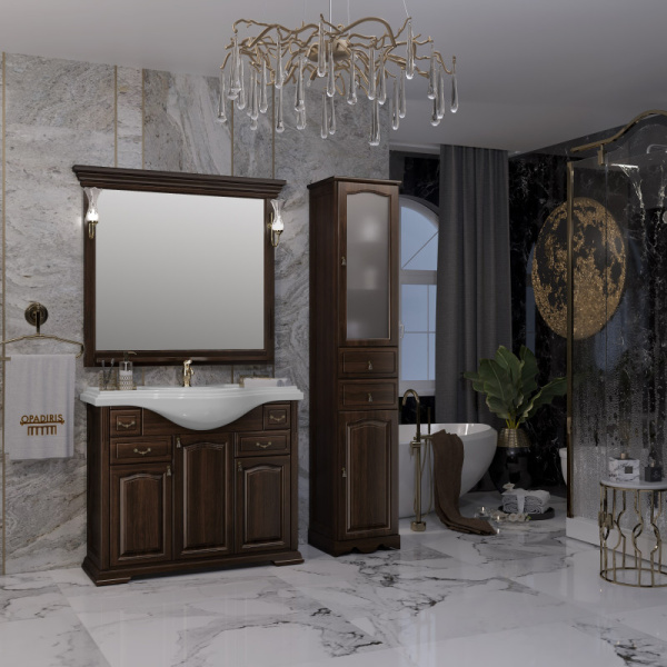 зеркало 109х101 см орех антикварный opadiris риспекто