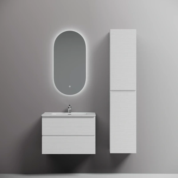 тумба под раковину sancos folk fl70w 69 см, подвесная, белый матовый