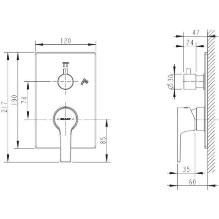 смеситель для душа bravat prolate p69219cp-2-eng смеситель для душа bravat prolate p69219cp-2-eng