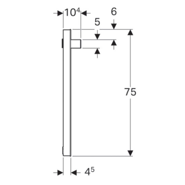зеркало 90х75 см geberit icon 840790000