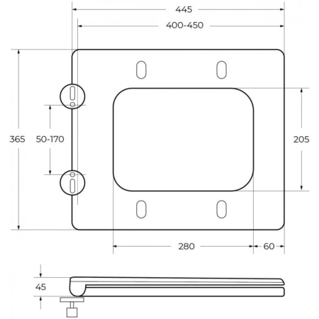 сиденье для унитаза cezares cadro czr-4823-sc с микролифтом