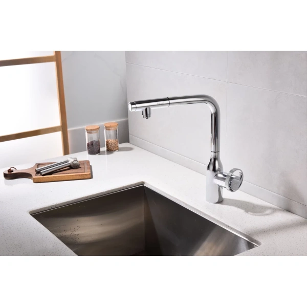 смеситель для кухни с подключением к фильтру paulmark urban ur213104-cr, цвет хром